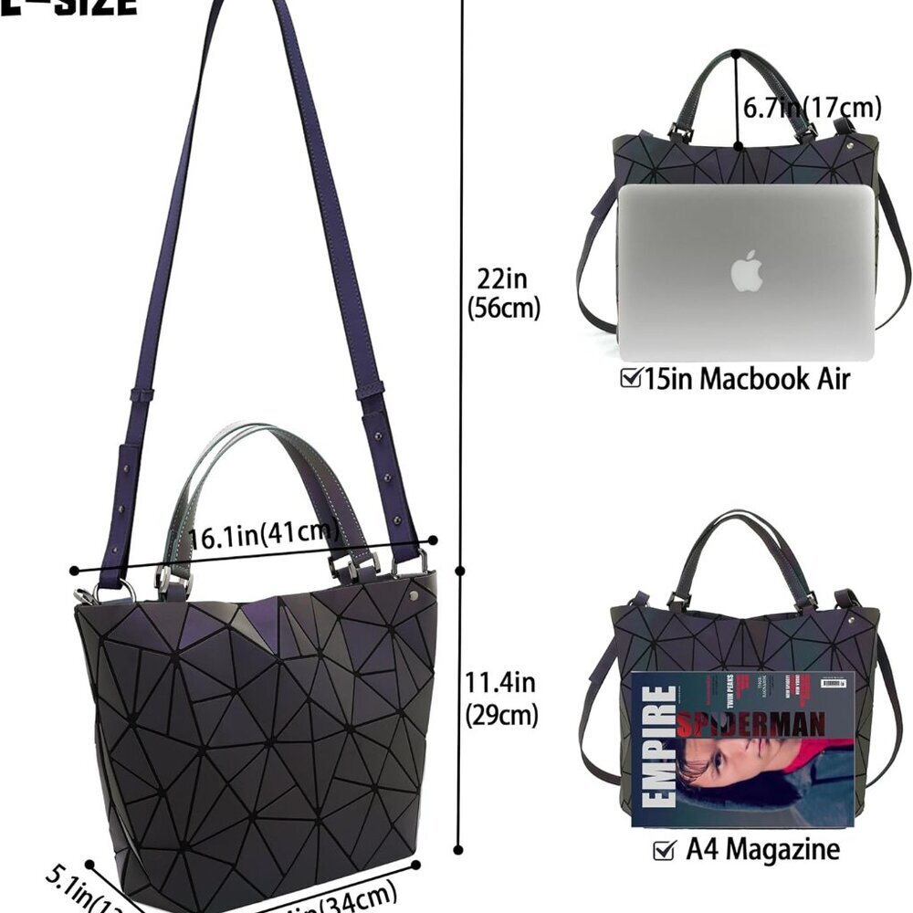 Geometric Purse For Women,Geometric Luminous Purses And Handbags,Geometric Bags View 4